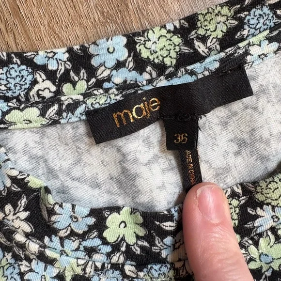 Maje Floral Print Dress - Picture 3 of 6